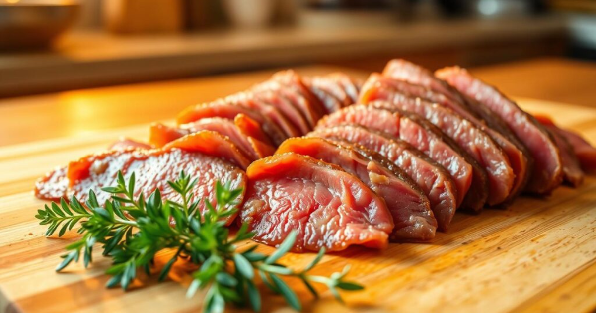 thin sliced beef
