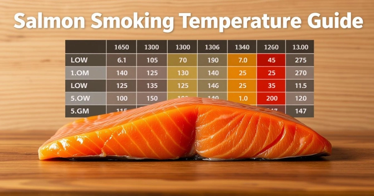 what temperature for smoked salmon